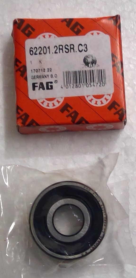 Single-row deep groove ball bearing  - 12 x 32 x 14mm - 62201.2RSR.C3