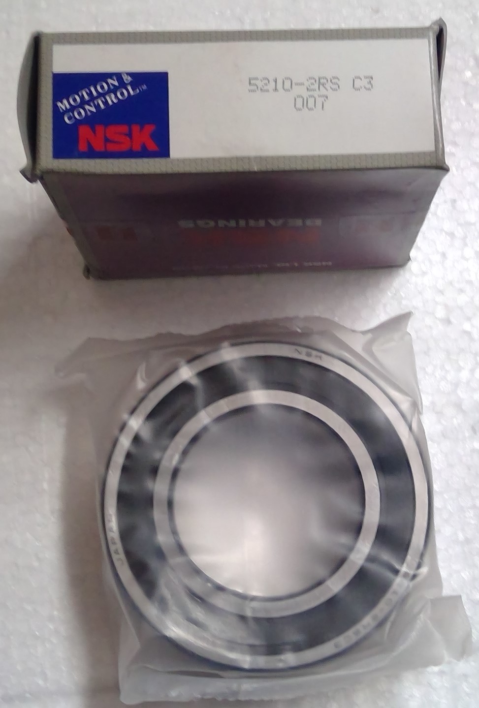 Clutch Pulley Bearing NSK - 50 × 90 × 30.2 mm - 5210-2RS/C3