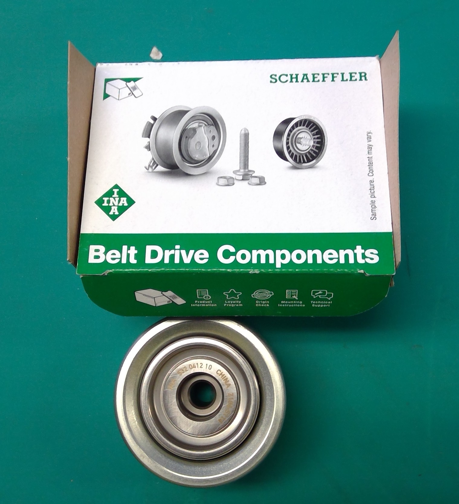Deflection Guide Pulley v-ribbed belt - 532 0412 10 -  532041210 - 70 x 42mm 